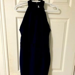 H&M navy halter cocktail dress